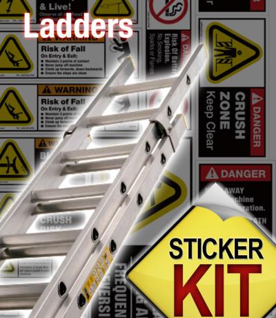 ladder safety sticker kit