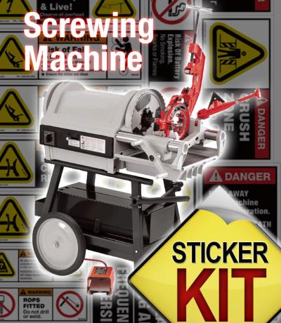 screwing machine safety stickers