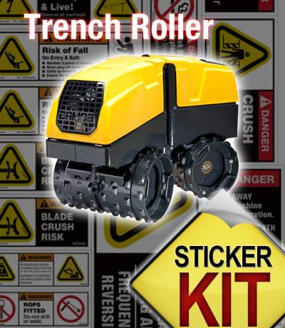 Sticker Kit for a Trench Roller