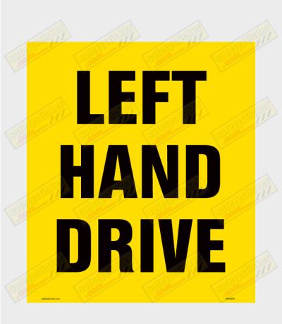 Left Hand Drive decal